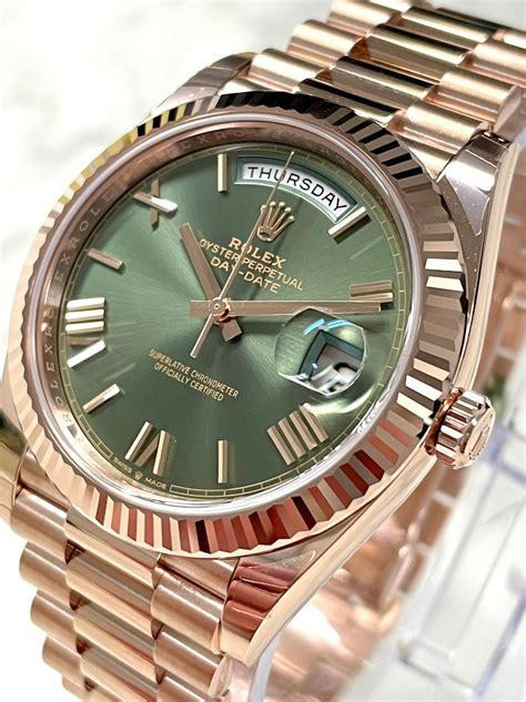 rolex day date rose gold 